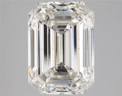 4.07ct H VS2 Rare Carat Ideal Cut Emerald Lab Grown Diamond