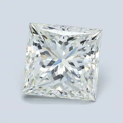4.01ct J VS2 Very Good Cut Princess Diamond