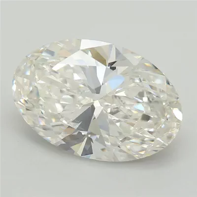 4.06ct F VVS2 Rare Carat Ideal Cut Oval Lab Grown Diamond