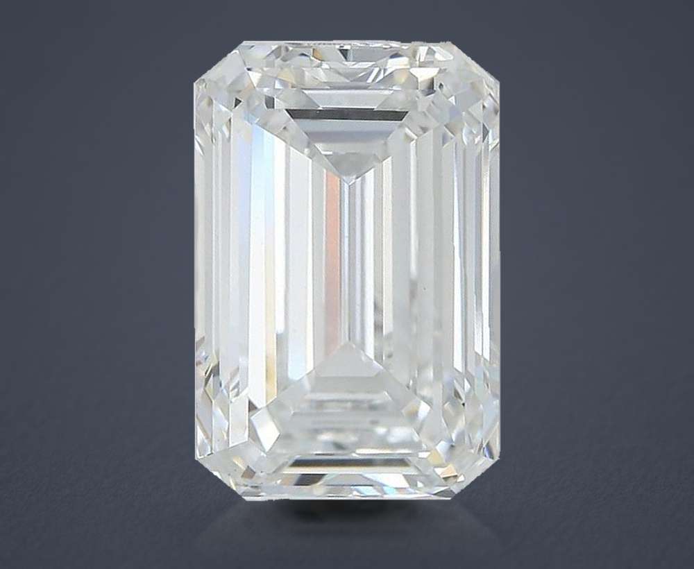 8.71ct F VS1 Rare Carat Ideal Cut Emerald Lab Grown Diamond