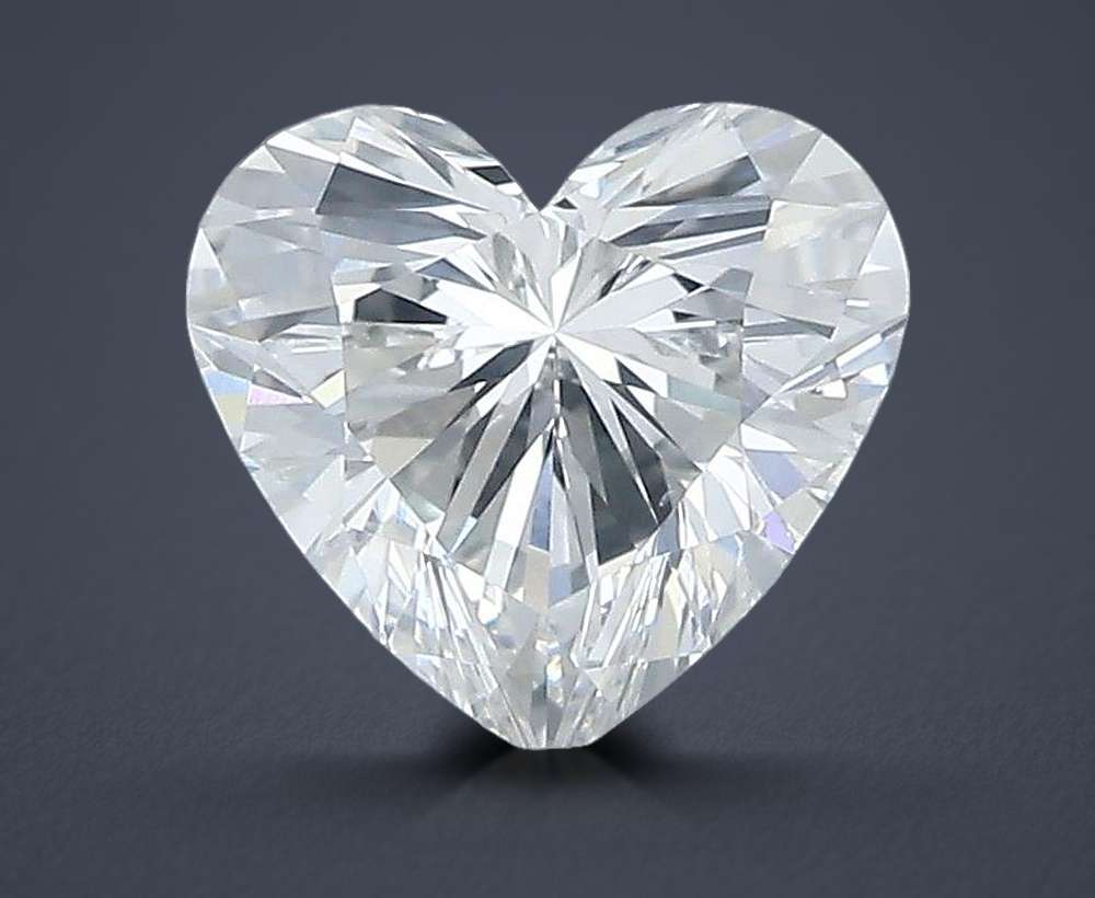 0.54ct H SI1 Rare Carat Ideal Cut Heart Diamond