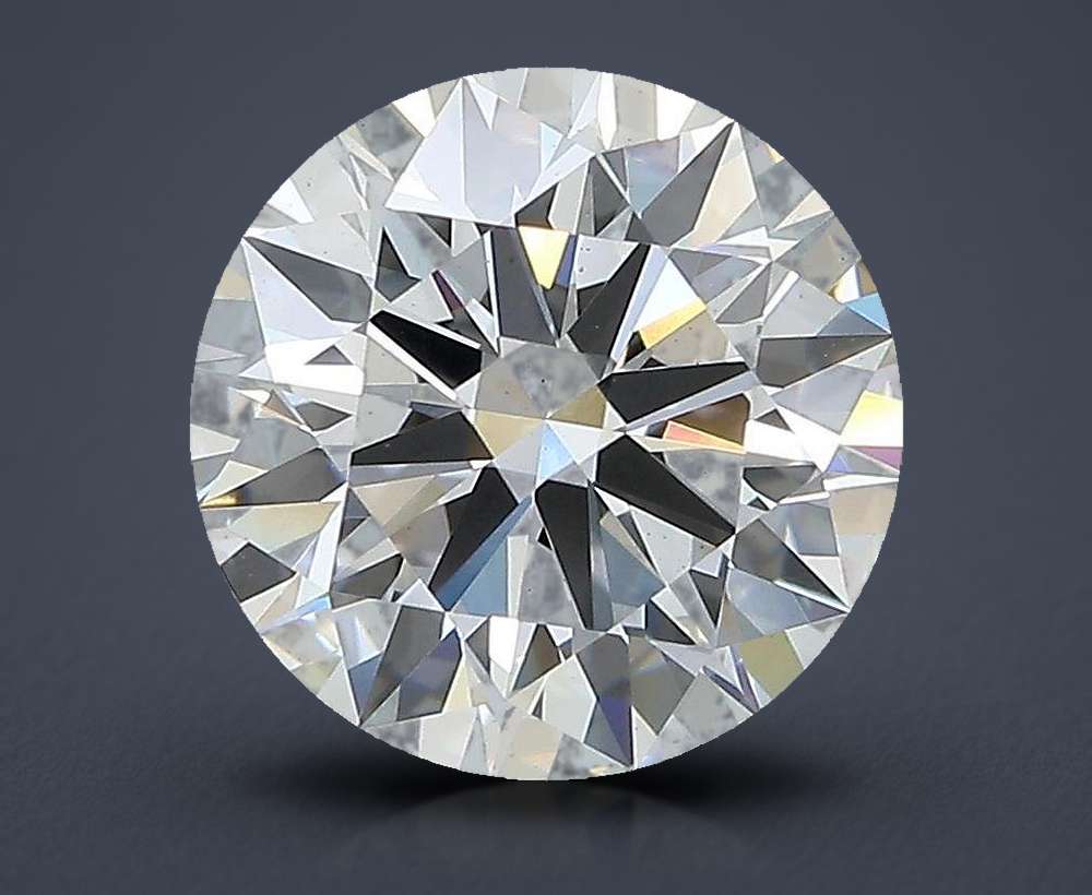 3.06ct D VS2 Rare Carat Ideal Cut Round Lab Grown Diamond