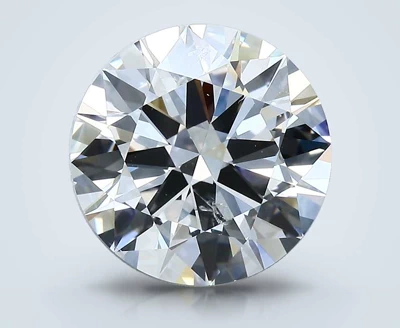 3.69ct E SI2 Rare Carat Ideal Cut Round Diamond