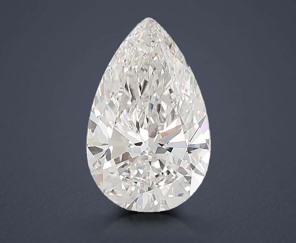 10.03ct G VVS2 Rare Carat Ideal Cut Pear Lab Grown Diamond