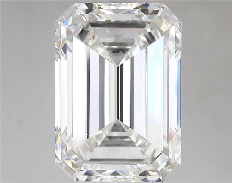 14.24ct F VVS2 Very Good Cut Emerald Lab Grown Diamond