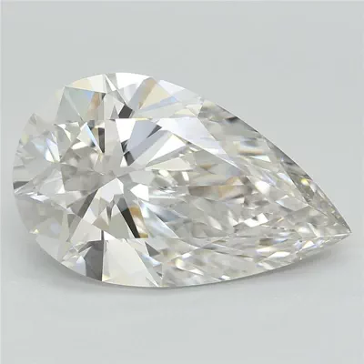 4.04ct F VVS2 Rare Carat Ideal Cut Pear Lab Grown Diamond