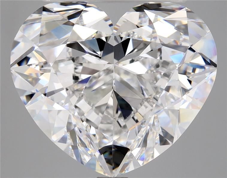 7.01ct D VS2 Rare Carat Ideal Cut Heart Diamond
