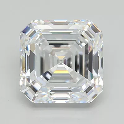 3.52ct D VVS2 Rare Carat Ideal Cut Asscher Lab Grown Diamond