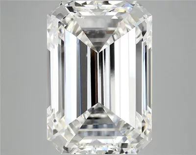 12.75ct F VVS2 Rare Carat Ideal Cut Emerald Lab Grown Diamond
