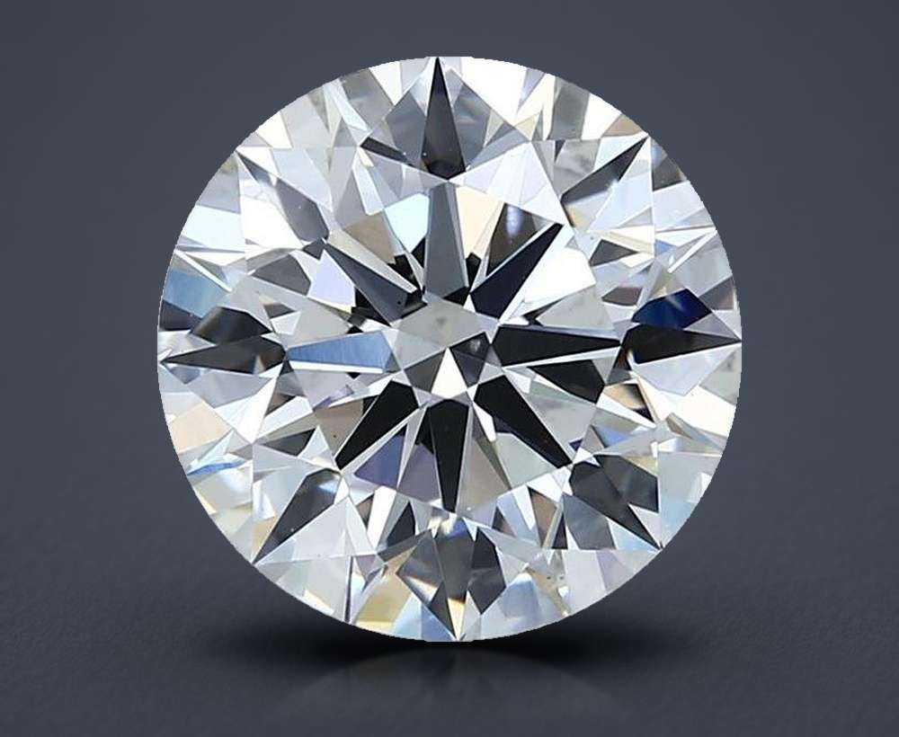 4.05ct F VS1 Rare Carat Ideal Cut Round Lab Grown Diamond