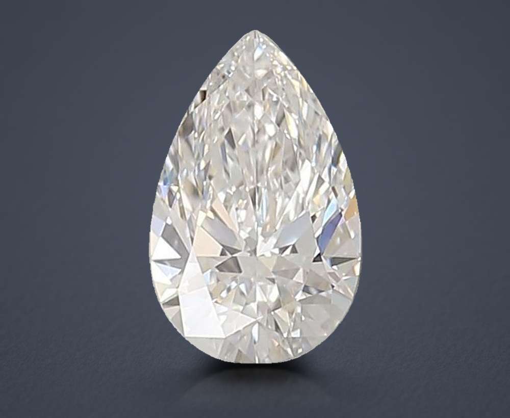 1.10ct E VVS2 Rare Carat Ideal Cut Pear Lab Grown Diamond