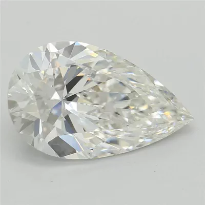 3.09ct F VS1 Rare Carat Ideal Cut Pear Lab Grown Diamond