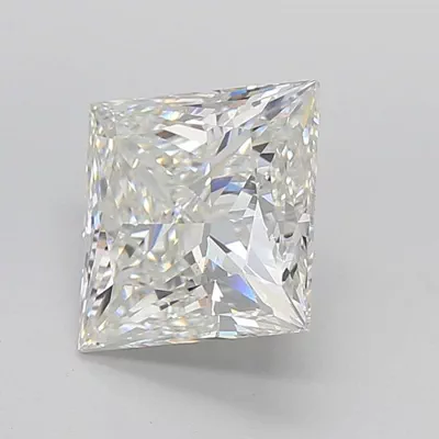 4.05ct G VS2 Rare Carat Ideal Cut Princess Lab Grown Diamond