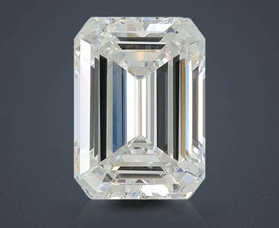 4.07ct F VVS2 Rare Carat Ideal Cut Emerald Lab Grown Diamond