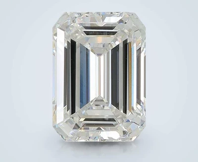 4.07ct F VVS2 Rare Carat Ideal Cut Emerald Lab Grown Diamond