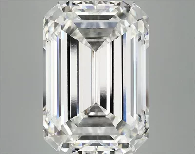 15.69ct F VVS2 Rare Carat Ideal Cut Emerald Lab Grown Diamond