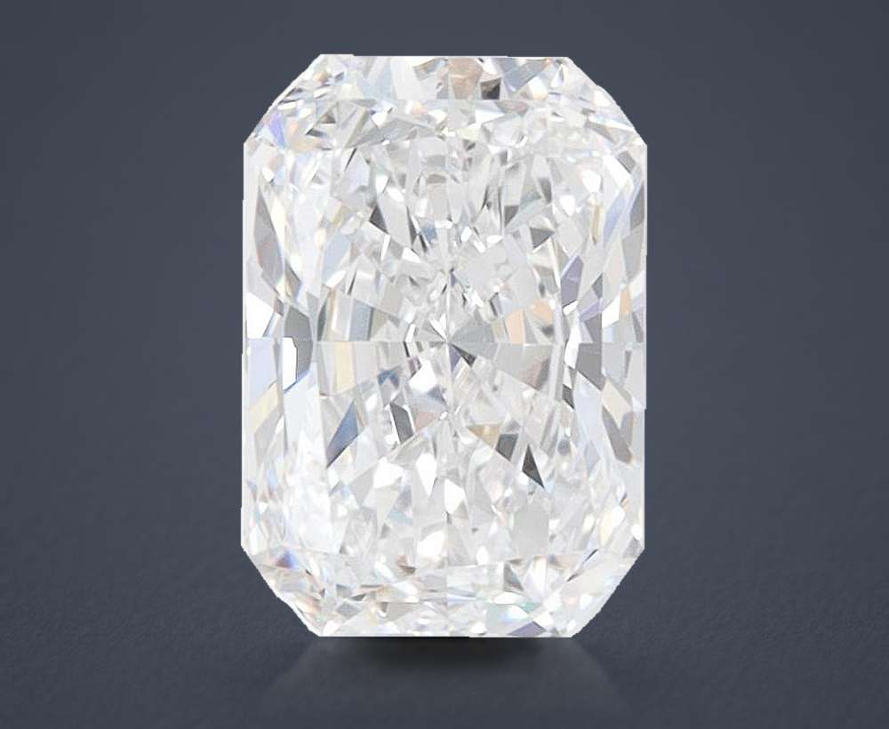 1.58ct D VVS1 Rare Carat Ideal Cut Radiant Lab Grown Diamond