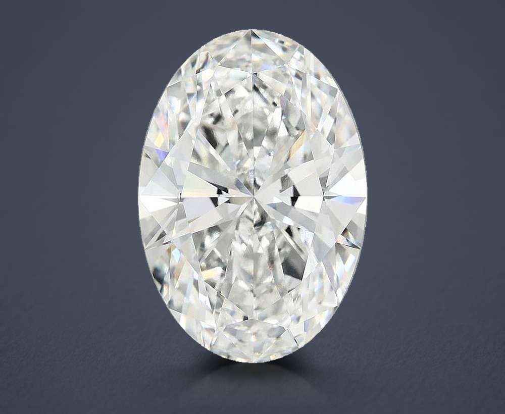 10.15ct F VVS2 Rare Carat Ideal Cut Oval Lab Grown Diamond