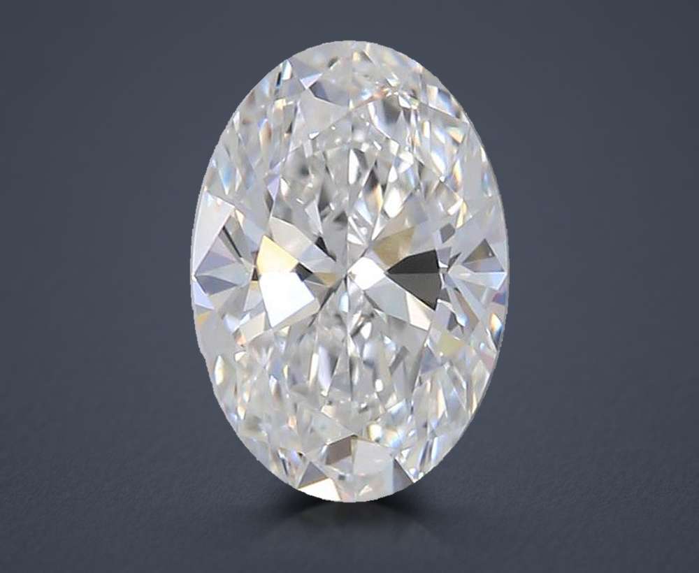 1.02ct D VVS2 Rare Carat Ideal Cut Oval Lab Grown Diamond