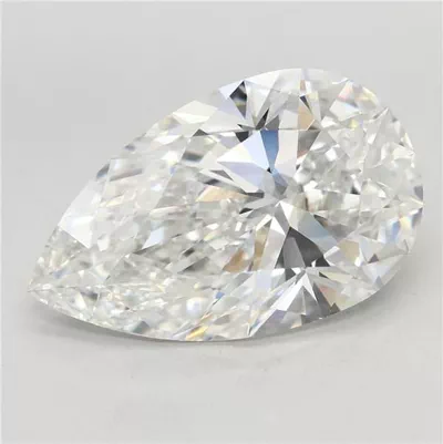 7.05ct F VVS2 Rare Carat Ideal Cut Pear Lab Grown Diamond