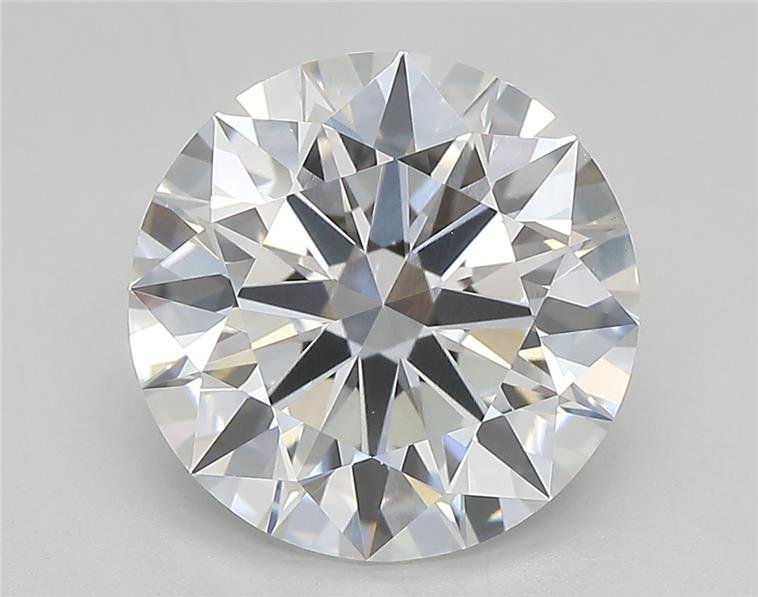 3.09ct E VVS2 Rare Carat Ideal Cut Round Lab Grown Diamond