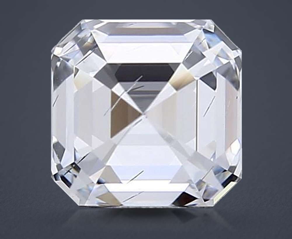 1.46ct F SI1 Rare Carat Ideal Cut Asscher Lab Grown Diamond