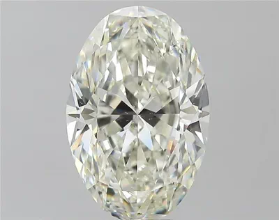 5.02ct K SI1 Rare Carat Ideal Cut Oval Diamond