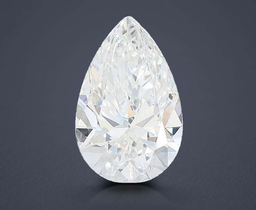 2.26ct E VVS2 Rare Carat Ideal Cut Pear Lab Grown Diamond