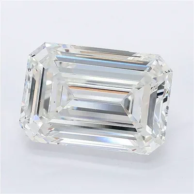 8.00ct F VVS2 Rare Carat Ideal Cut Emerald Lab Grown Diamond