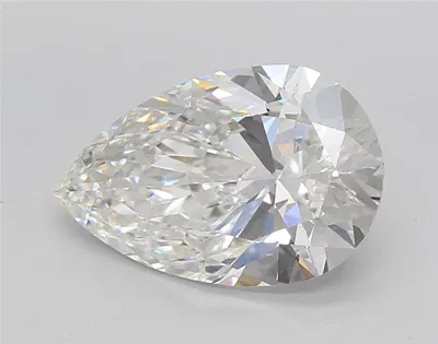 3.02ct F VS1 Rare Carat Ideal Cut Pear Lab Grown Diamond