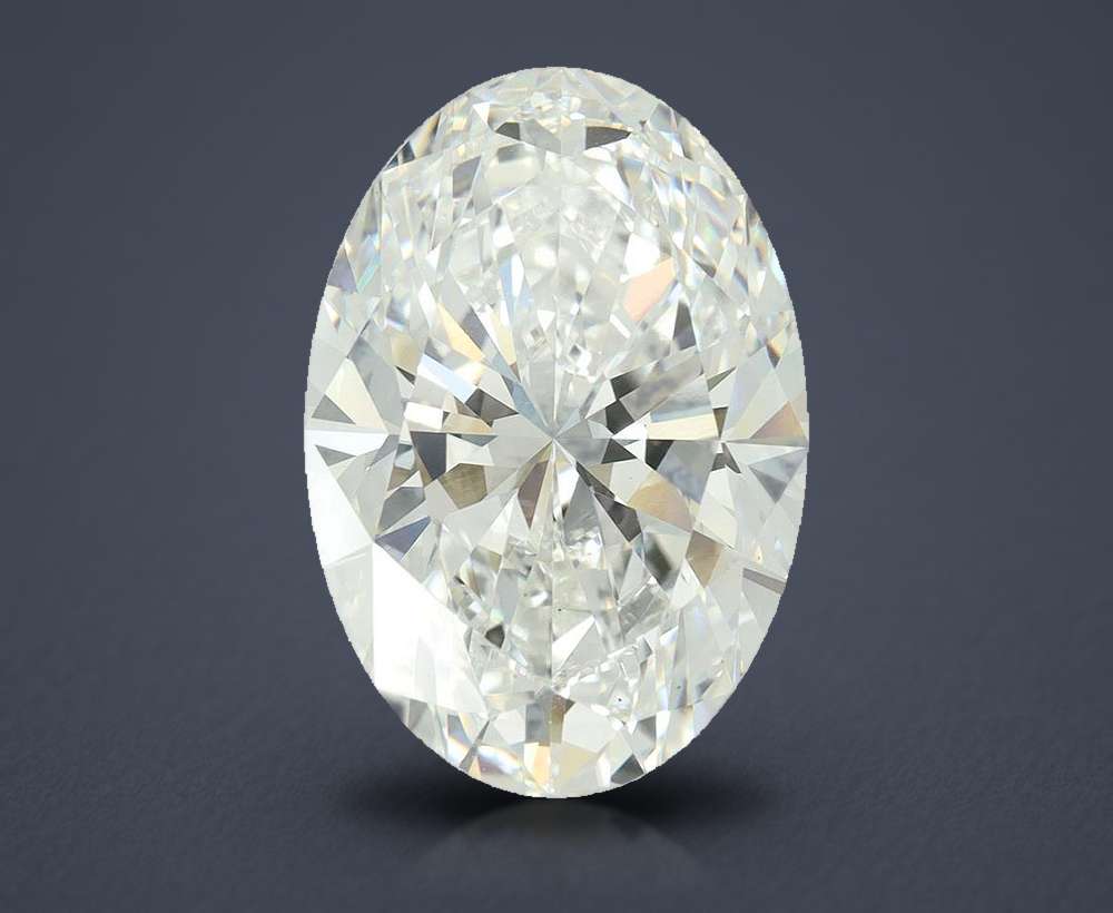 11.04ct F VS1 Rare Carat Ideal Cut Oval Lab Grown Diamond