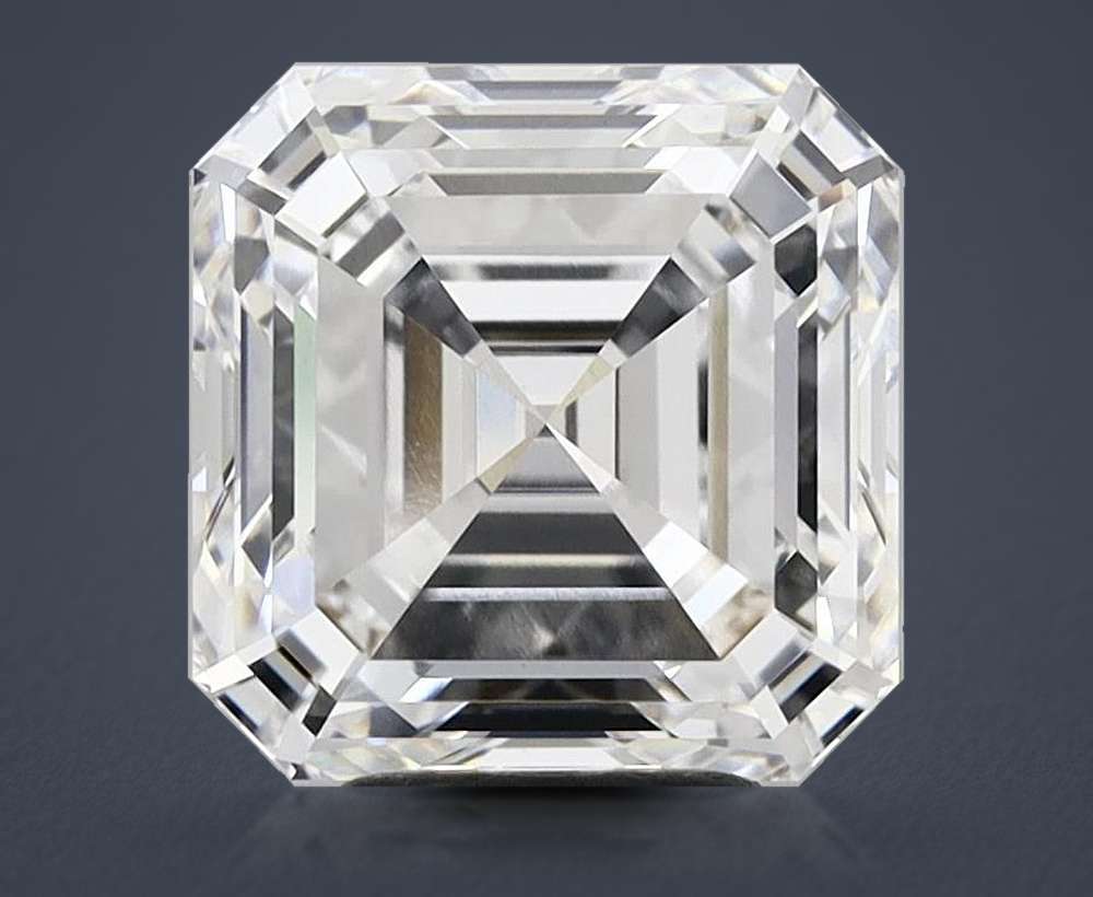 5.54ct E VVS2 Rare Carat Ideal Cut Asscher Lab Grown Diamond