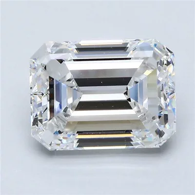 4.14ct E VVS2 Excellent Cut Emerald Diamond