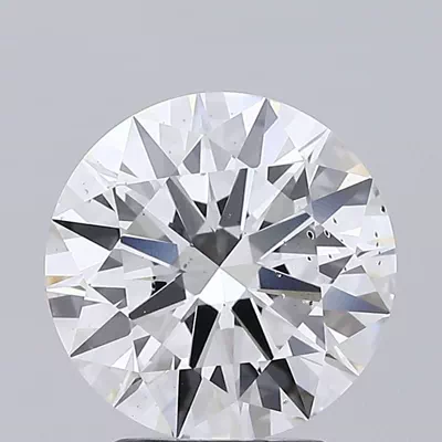 3.05ct F SI1 Rare Carat Ideal Cut Round Lab Grown Diamond