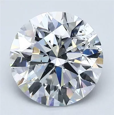 2.12ct D SI1 Rare Carat Ideal Cut Round Diamond