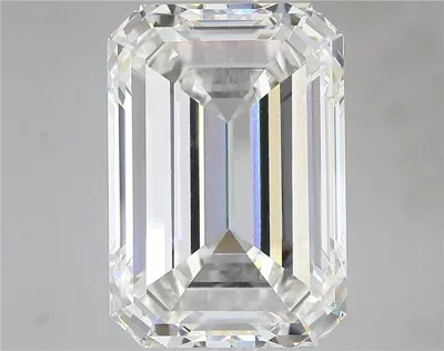 15.31ct F VVS2 Rare Carat Ideal Cut Emerald Lab Grown Diamond