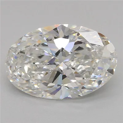1.57ct F VVS2 Rare Carat Ideal Cut Oval Lab Grown Diamond