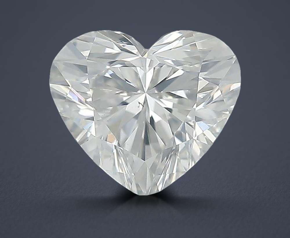 0.52ct H SI2 Rare Carat Ideal Cut Heart Diamond