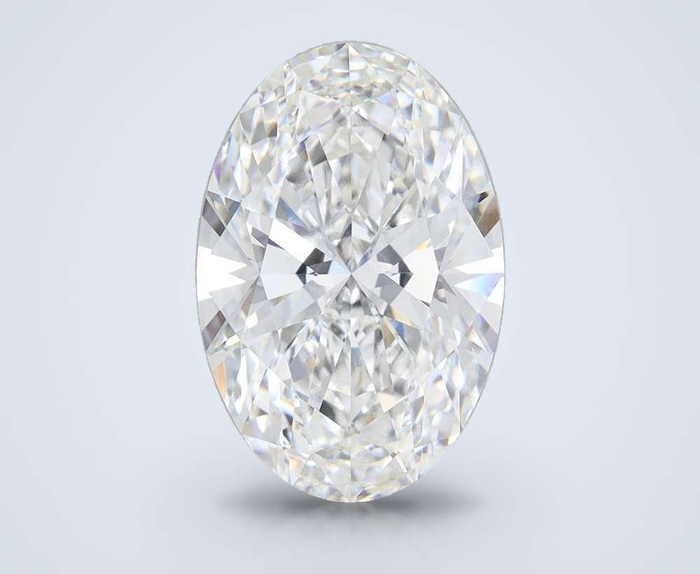 12.43ct F VVS2 Rare Carat Ideal Cut Oval Lab Grown Diamond
