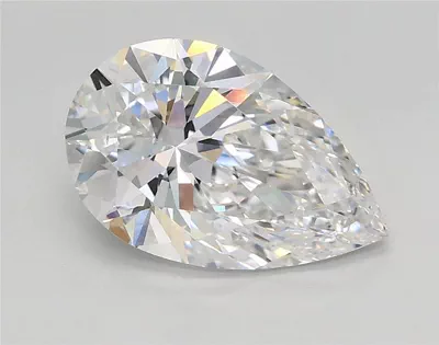 1.65ct D VS1 Rare Carat Ideal Cut Pear Lab Grown Diamond