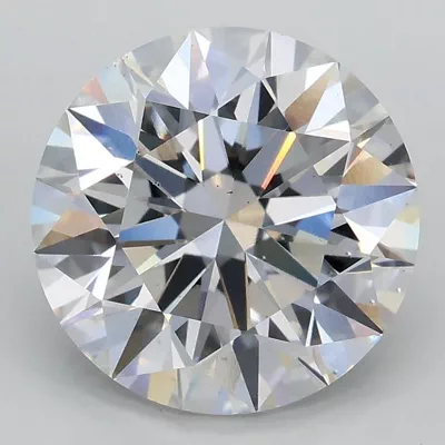 3.06ct D VS2 Rare Carat Ideal Cut Round Lab Grown Diamond
