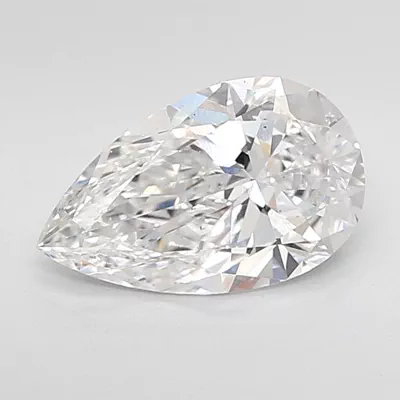 2.03ct E VS2 Rare Carat Ideal Cut Pear Lab Grown Diamond