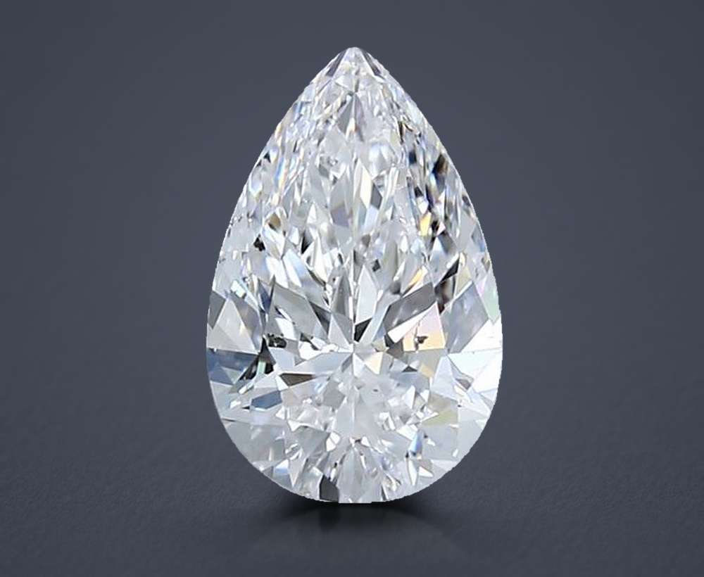 1.71ct D SI2 Rare Carat Ideal Cut Pear Diamond