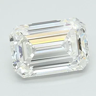 1.41ct E VS1 Rare Carat Ideal Cut Emerald Lab Grown Diamond