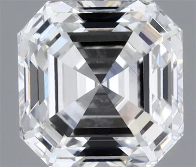 0.90ct F VVS2 Rare Carat Ideal Cut Asscher Diamond