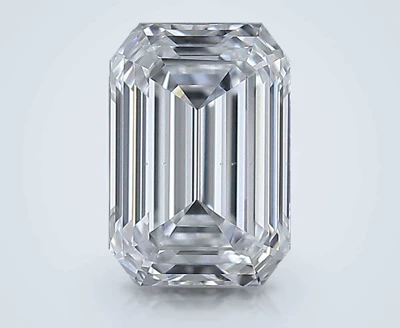 0.60ct E SI1 Rare Carat Ideal Cut Emerald Diamond