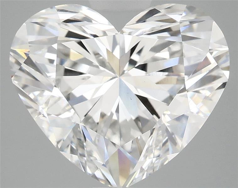 5.59ct F VS1 Rare Carat Ideal Cut Heart Lab Grown Diamond