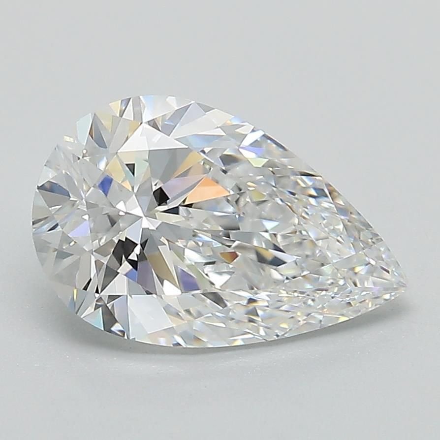 2.02ct D VS1 Rare Carat Ideal Cut Pear Lab Grown Diamond