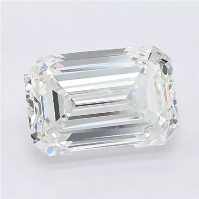 2.53ct E VVS2 Excellent Cut Emerald Lab Grown Diamond