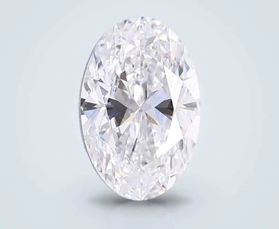 5.02ct F VVS2 Rare Carat Ideal Cut Oval Lab Grown Diamond